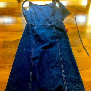BCBG backless denim dress size 6